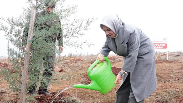 Bakan Göktaş, “Deprem Şehitleri Ormanı”nın ilk fidanını dikti