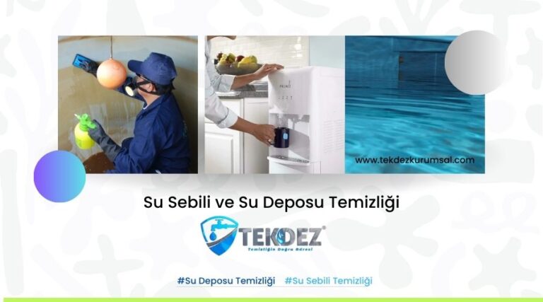 Su Deposu ve Su Sebili Temizliğinde Dikkat Edilmesi Gereken Kimyasallar
